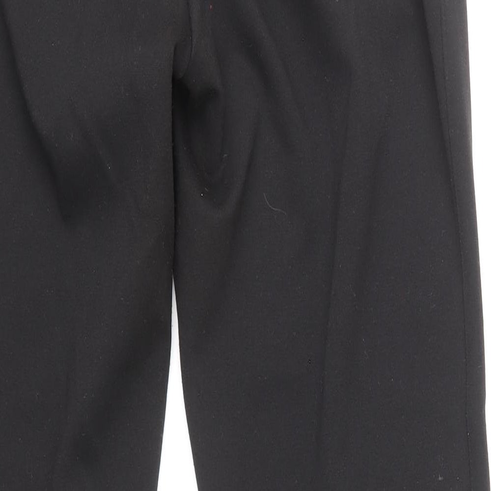 Tommy Hilfiger Womens Black Polyester Trousers Size 10 Regular Zip