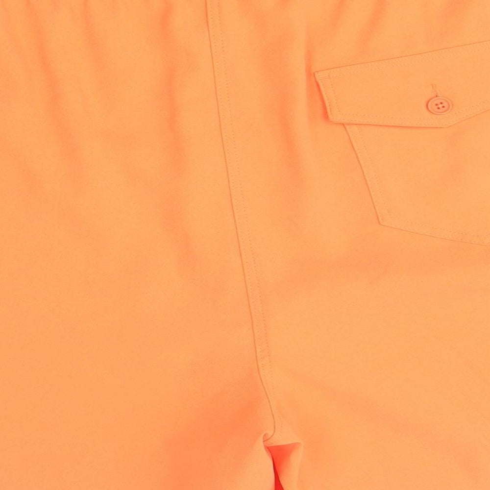 Marks and Spencer Womens Orange Polyester Basic Shorts Size 24 Regular Pull On