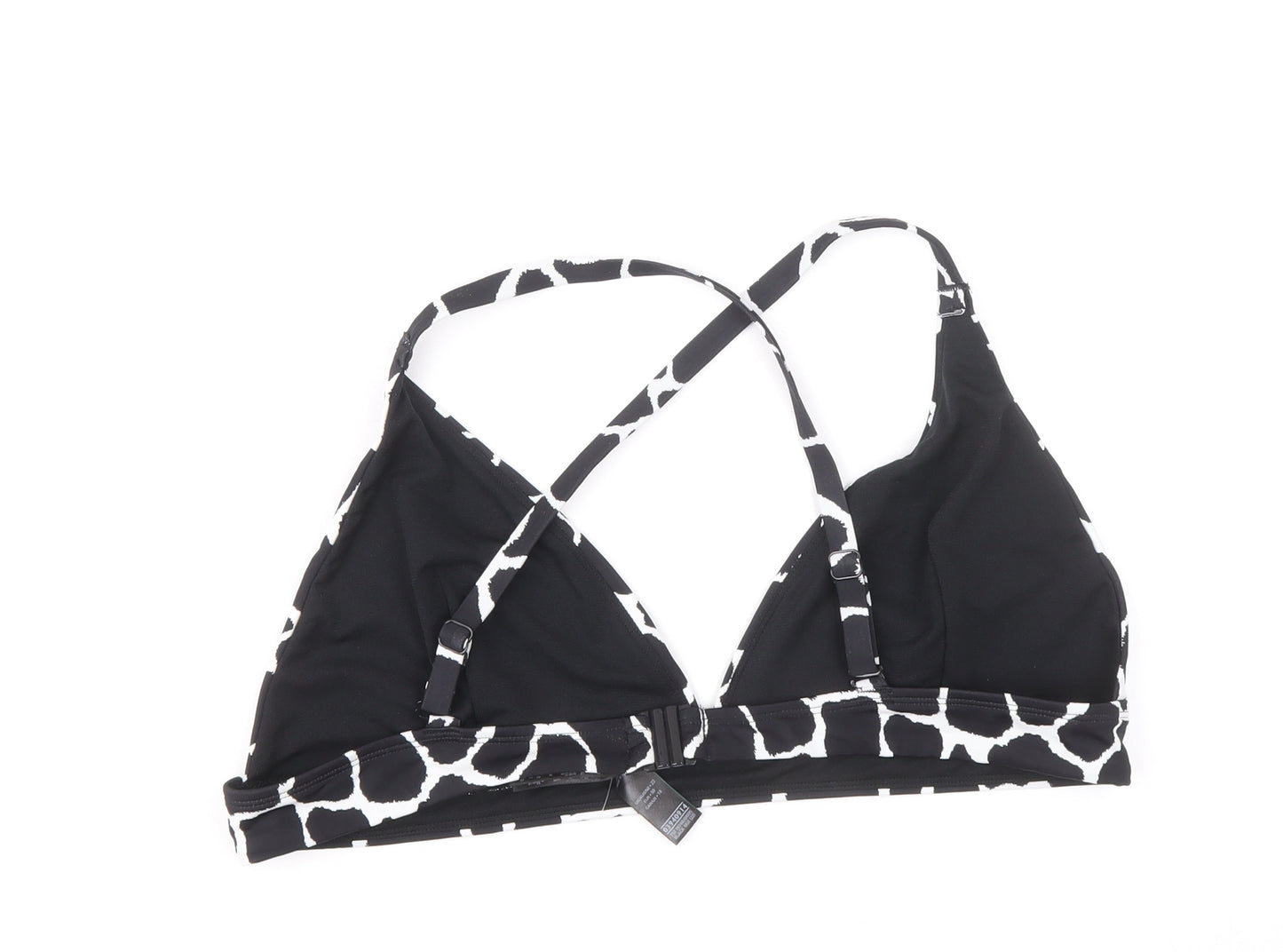 Marks and Spencer Womens Black Geometric Polyamide One Piece Size 22