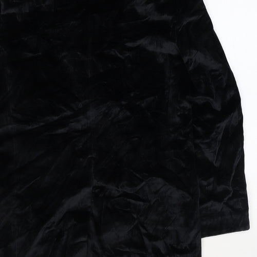 Masterhand Mens Black Cotton Jacket Suit Jacket Size 36