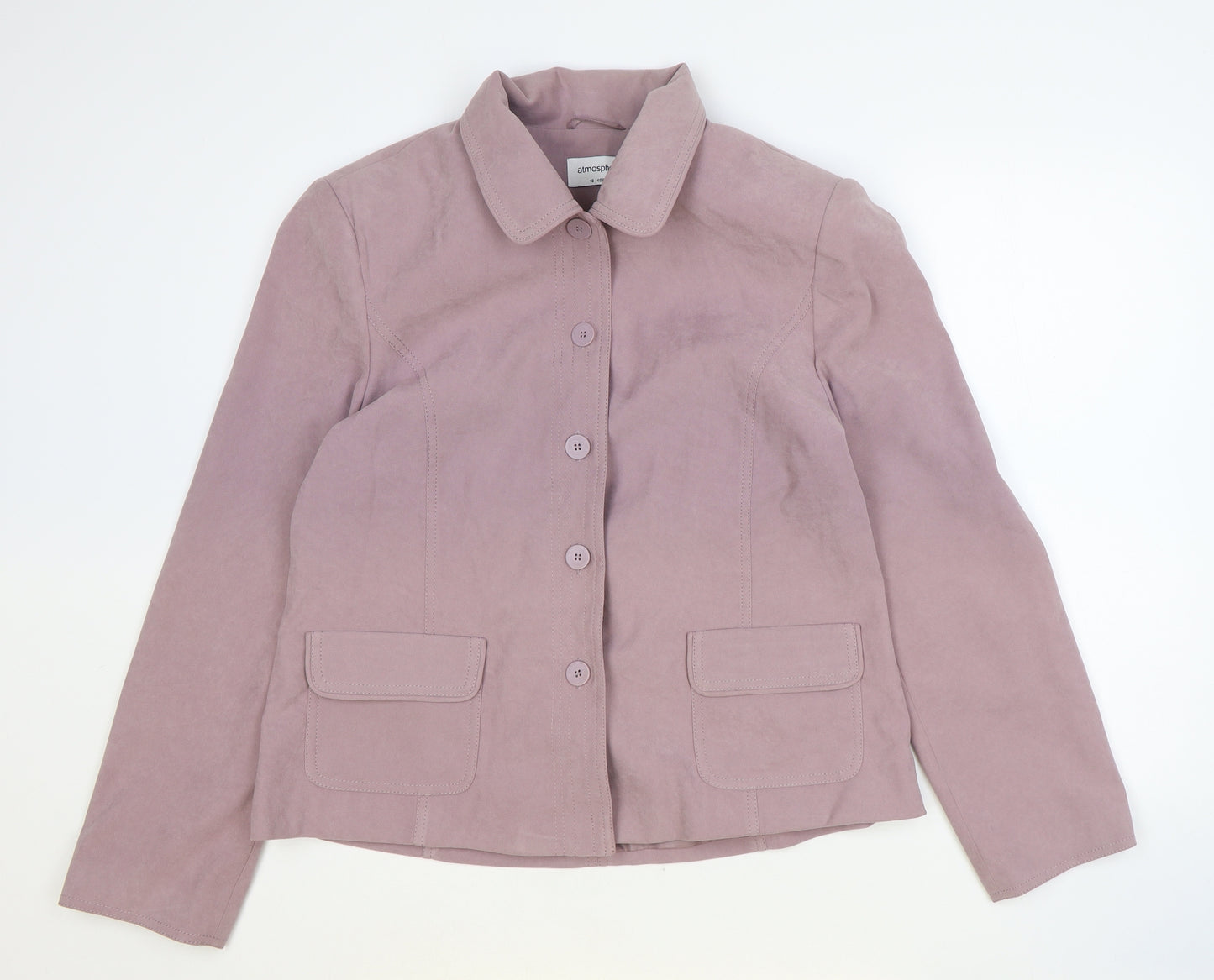 Atmosphere Womens Pink Jacket Blazer Size 18 Button