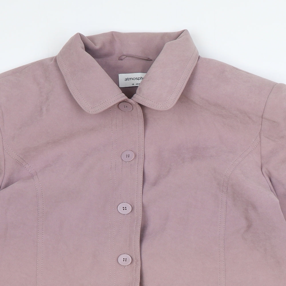 Atmosphere Womens Pink Jacket Blazer Size 18 Button