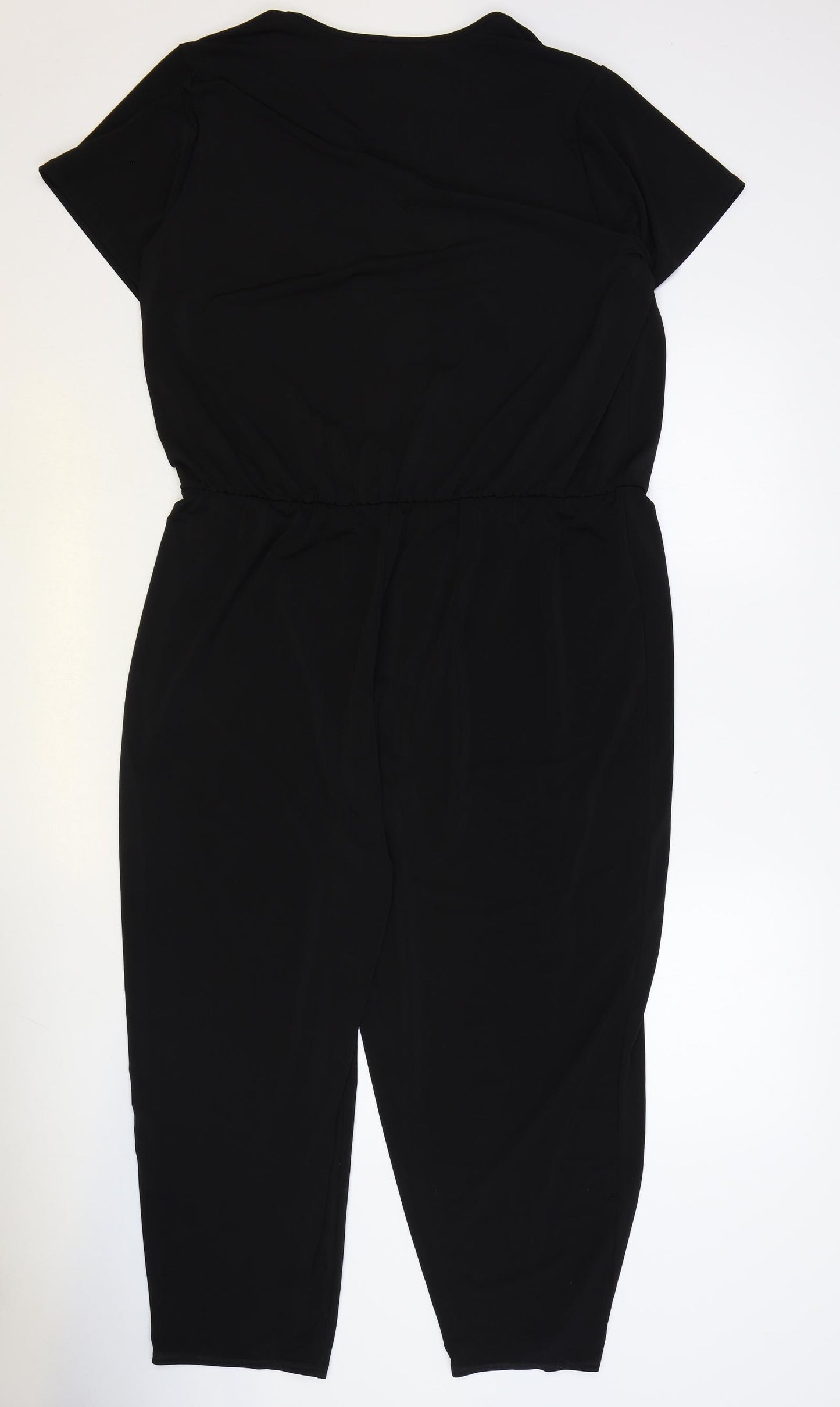 Pink Clove Womens Black Polyester Jumpsuit One-Piece Size 20 Pullover