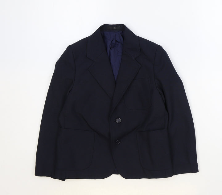 Truetex Boys Blue Jacket Blazer Size 3XL Button
