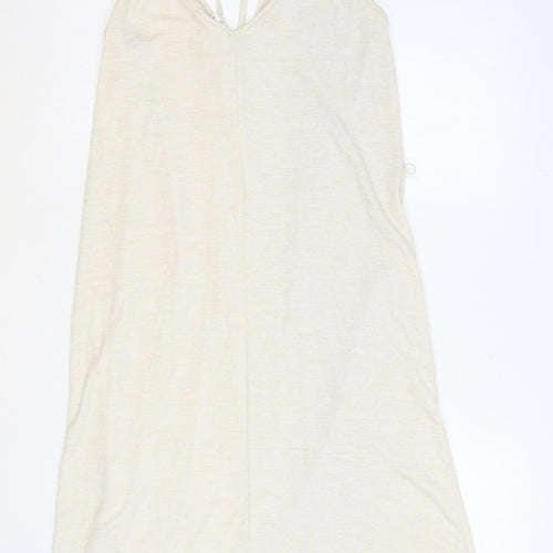Gap Womens Beige Polyester Tank Dress Size S Sweetheart Pullover