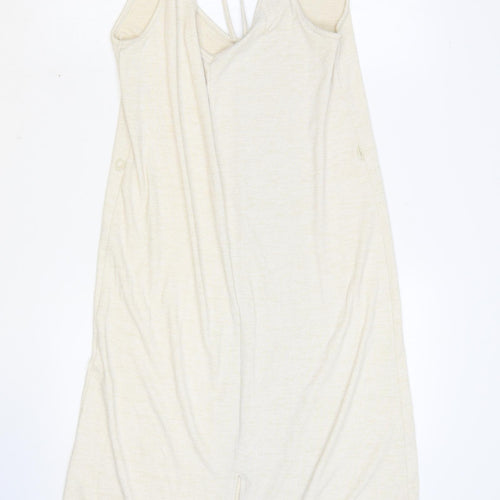 Gap Womens Beige Polyester Tank Dress Size S Sweetheart Pullover