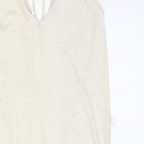 Gap Womens Beige Polyester Tank Dress Size S Sweetheart Pullover