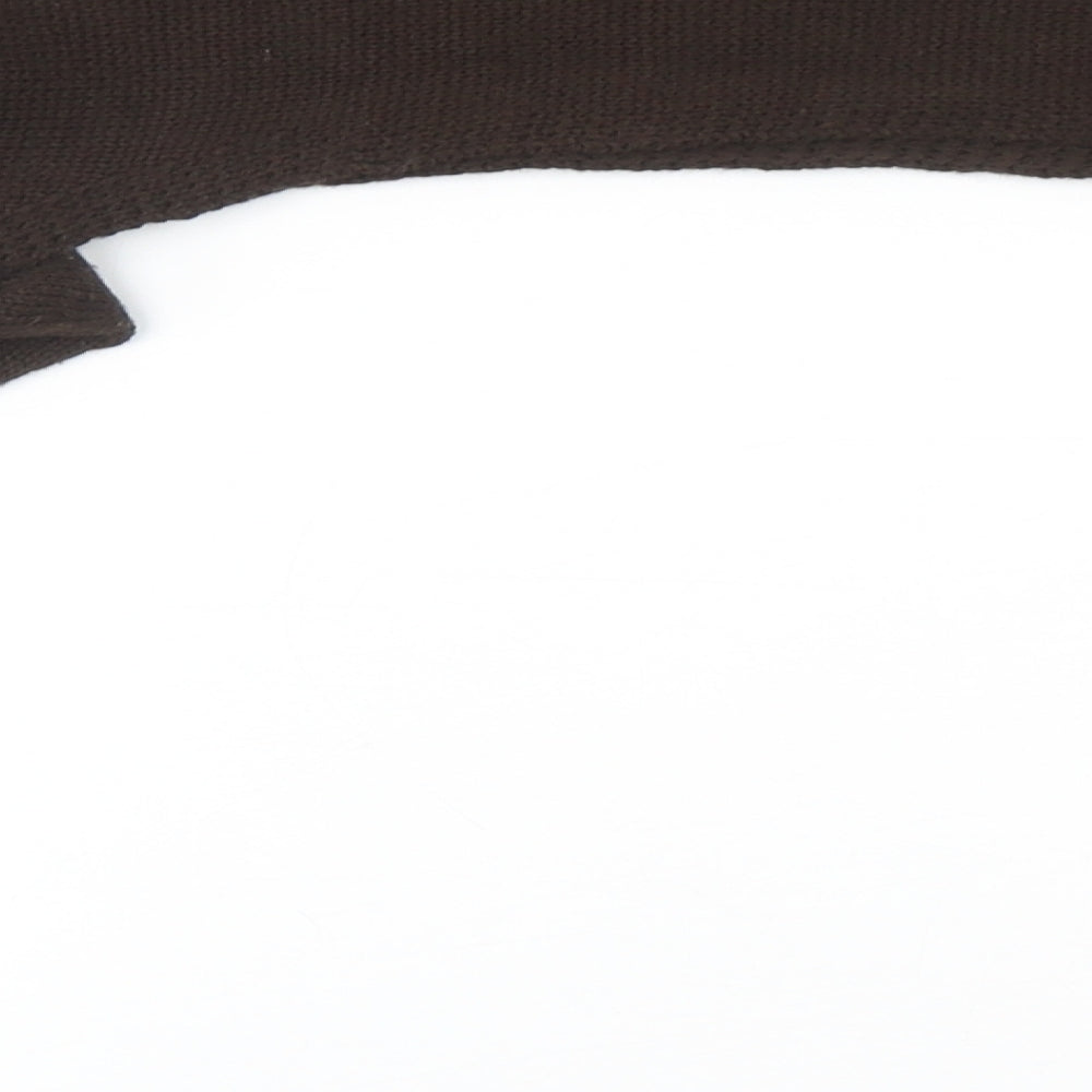 Boohoo Womens Brown Roll Neck Acrylic Shrug Jumper Size M