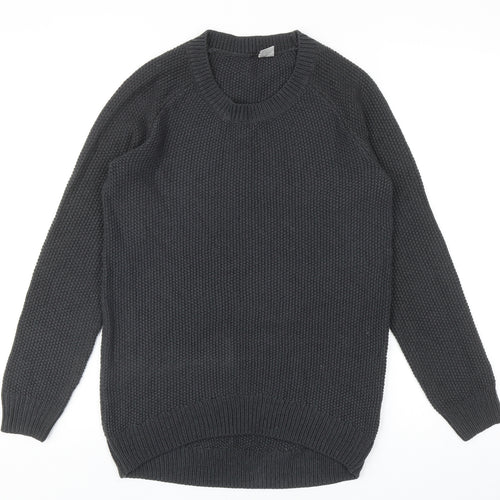 Preworn Womens Grey Roll Neck Acrylic Pullover Jumper Size XS