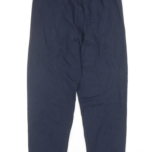 Afibel Womens Blue Cotton Jogger Trousers Size 8 Regular