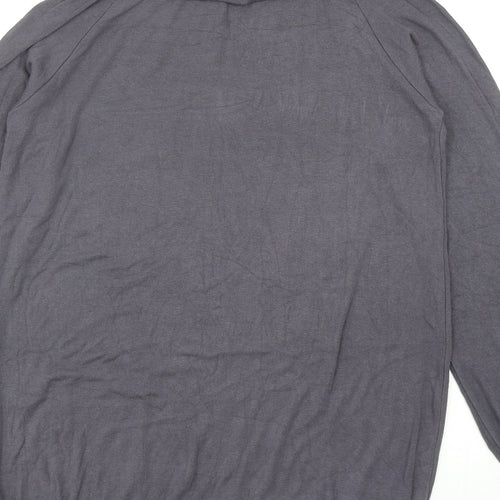 A Wear Womens Grey Roll Neck Viscose Pullover Jumper Size 14