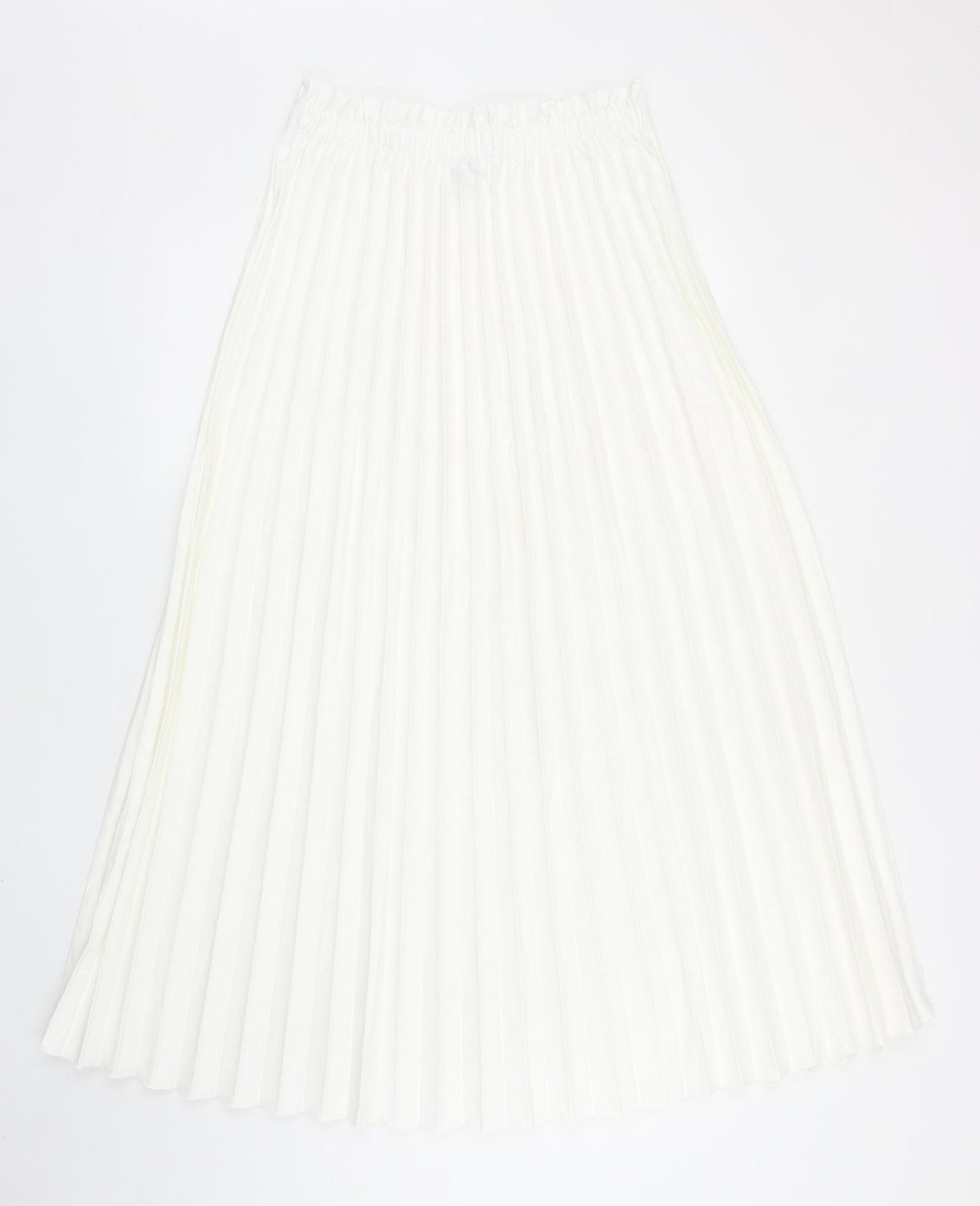 SheIn Womens White Polyester Pleated Skirt Size L