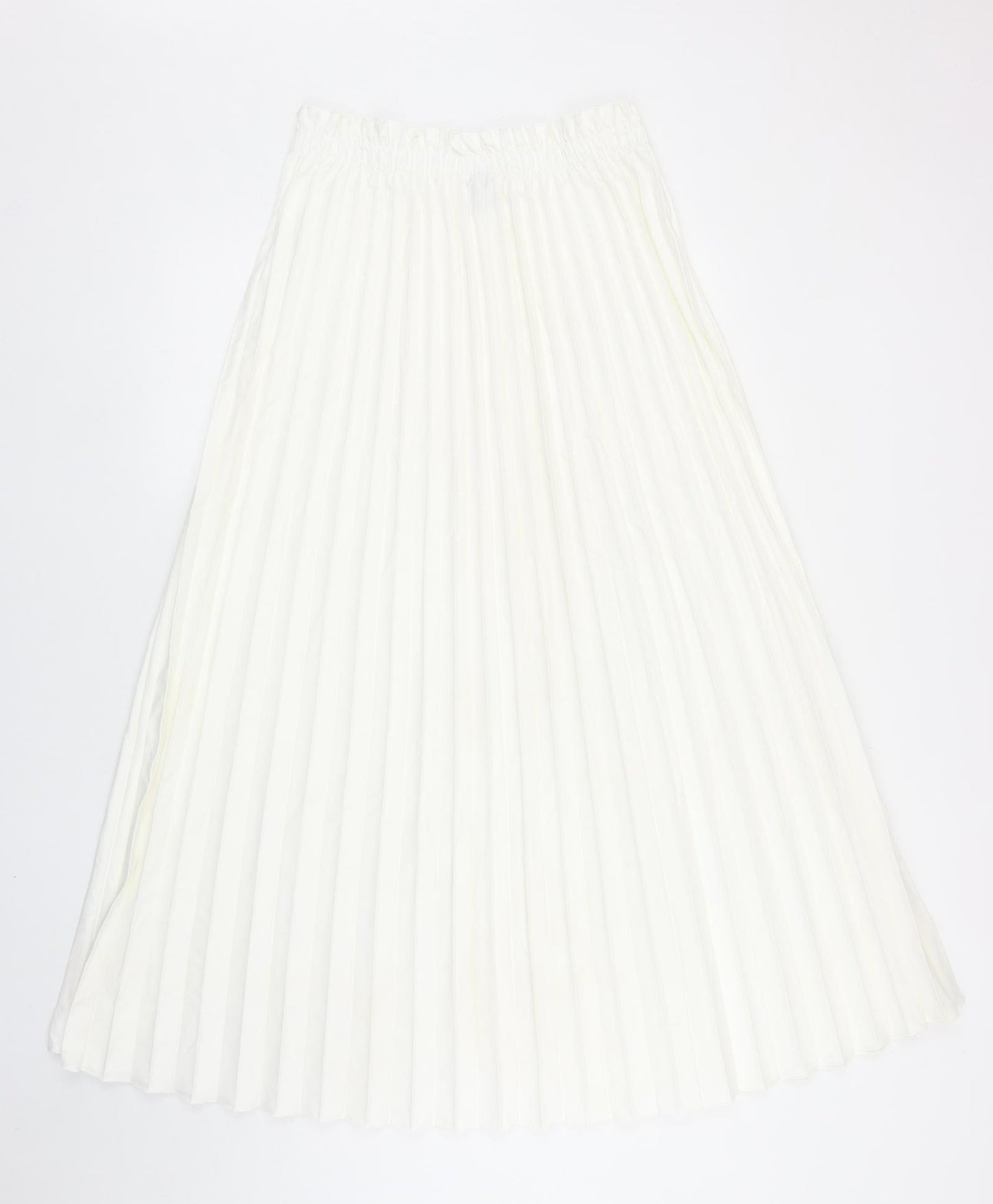 SheIn Womens White Polyester Pleated Skirt Size L