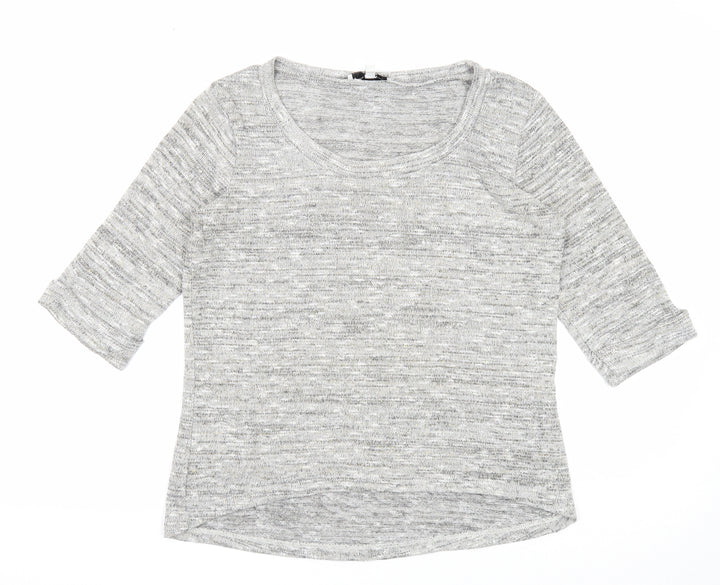 New Look Womens Grey Roll Neck Acrylic Pullover Jumper Size 8