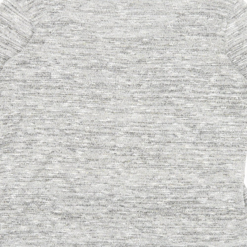 New Look Womens Grey Roll Neck Acrylic Pullover Jumper Size 8