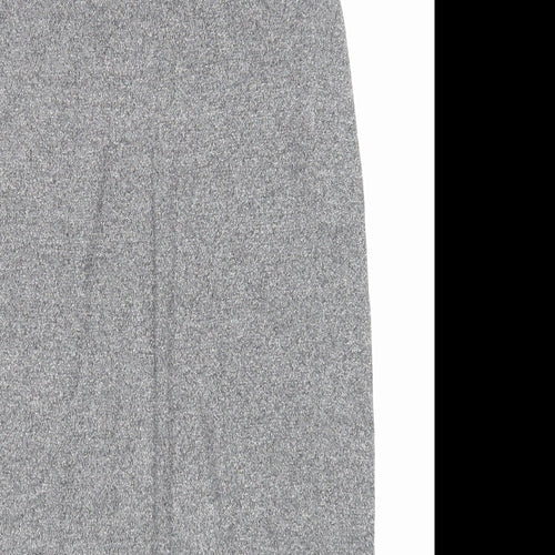Limited Collection Womens Grey Acrylic T-Shirt Dress Size 8 Scoop Neck Pullover