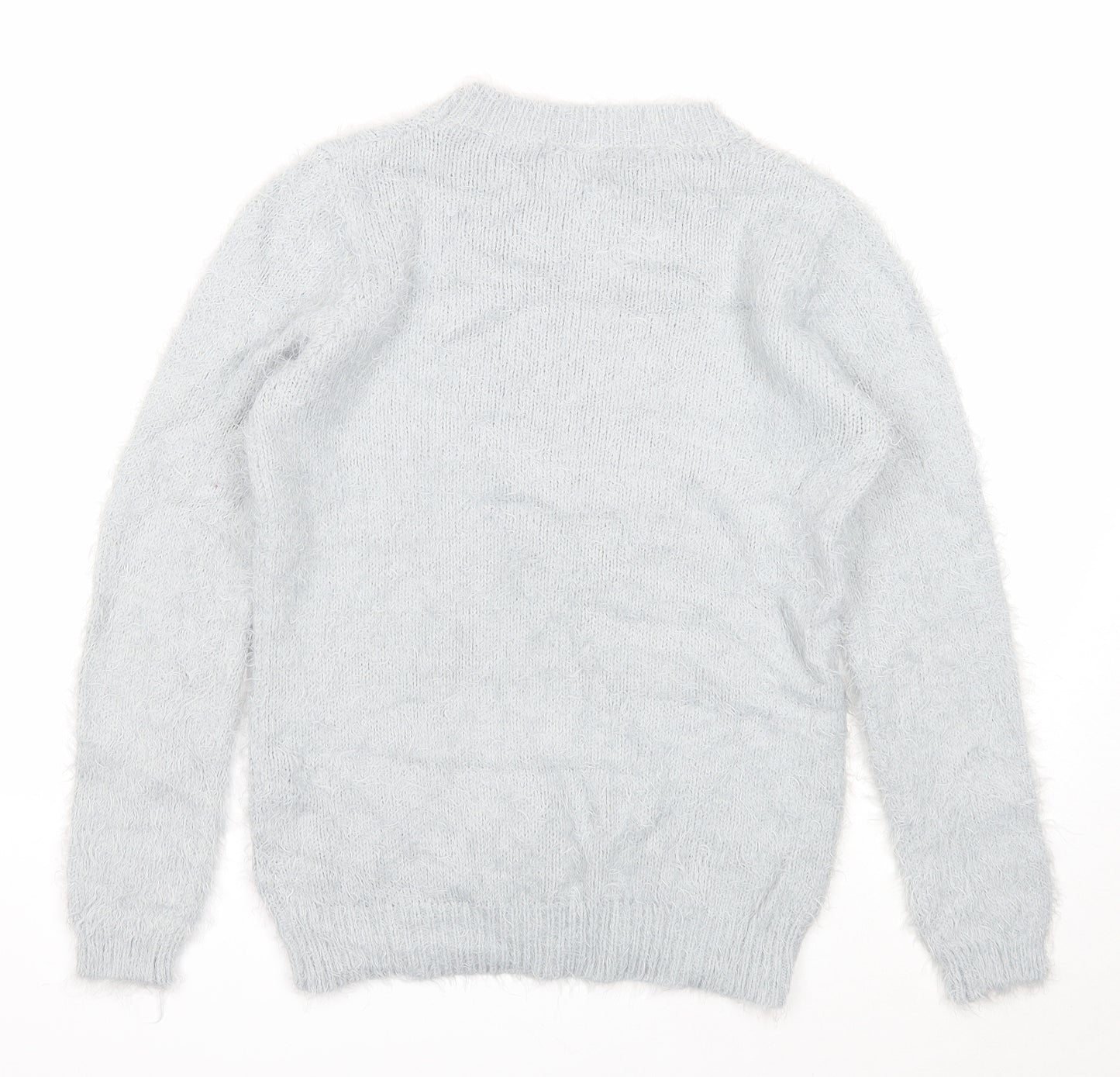 Quiz Womens Grey Roll Neck Acrylic Pullover Jumper Size M