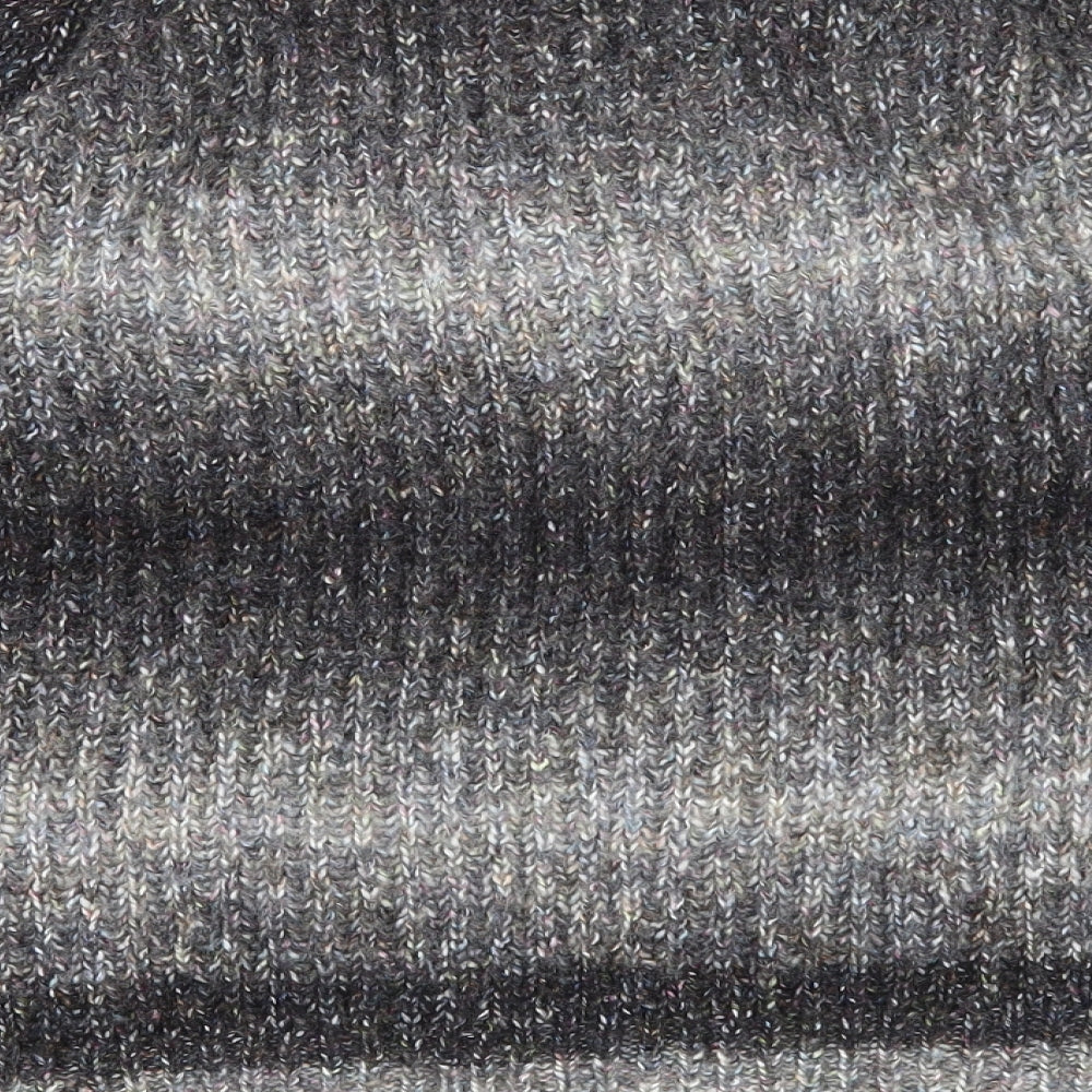 Laura Ashley Womens Grey Round Neck Acrylic Pullover Jumper Size 14