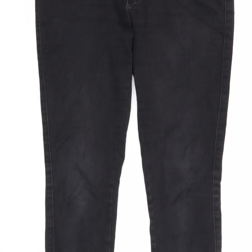 Only Womens Black Cotton Skinny Jeans Size L Regular Zip