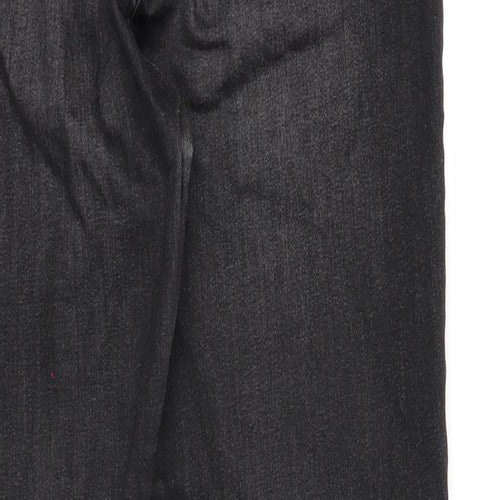 Denim & Co. Womens Black Cotton Skinny Jeans Size 12 Regular Zip