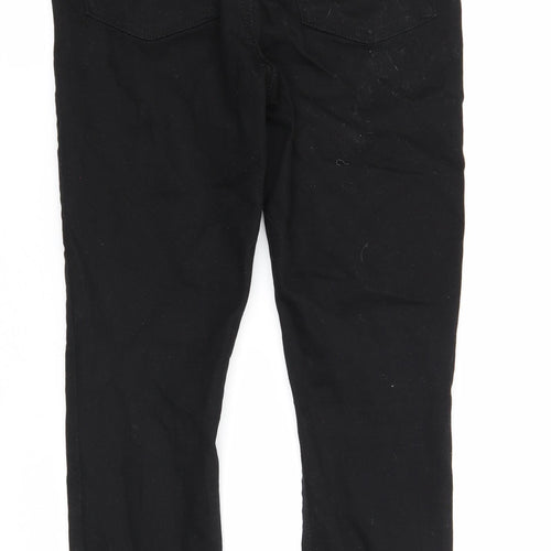 Denim & Co. Womens Black Cotton Skinny Jeans Size 12 Regular Zip