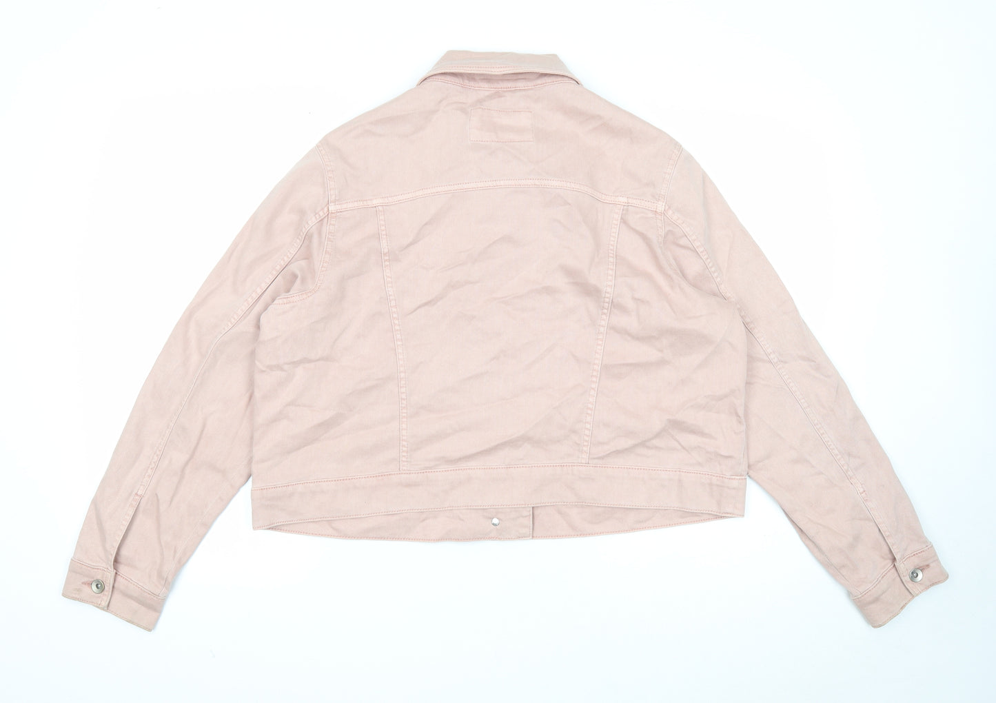 Marks and Spencer Womens Pink Jacket Size 18 Button