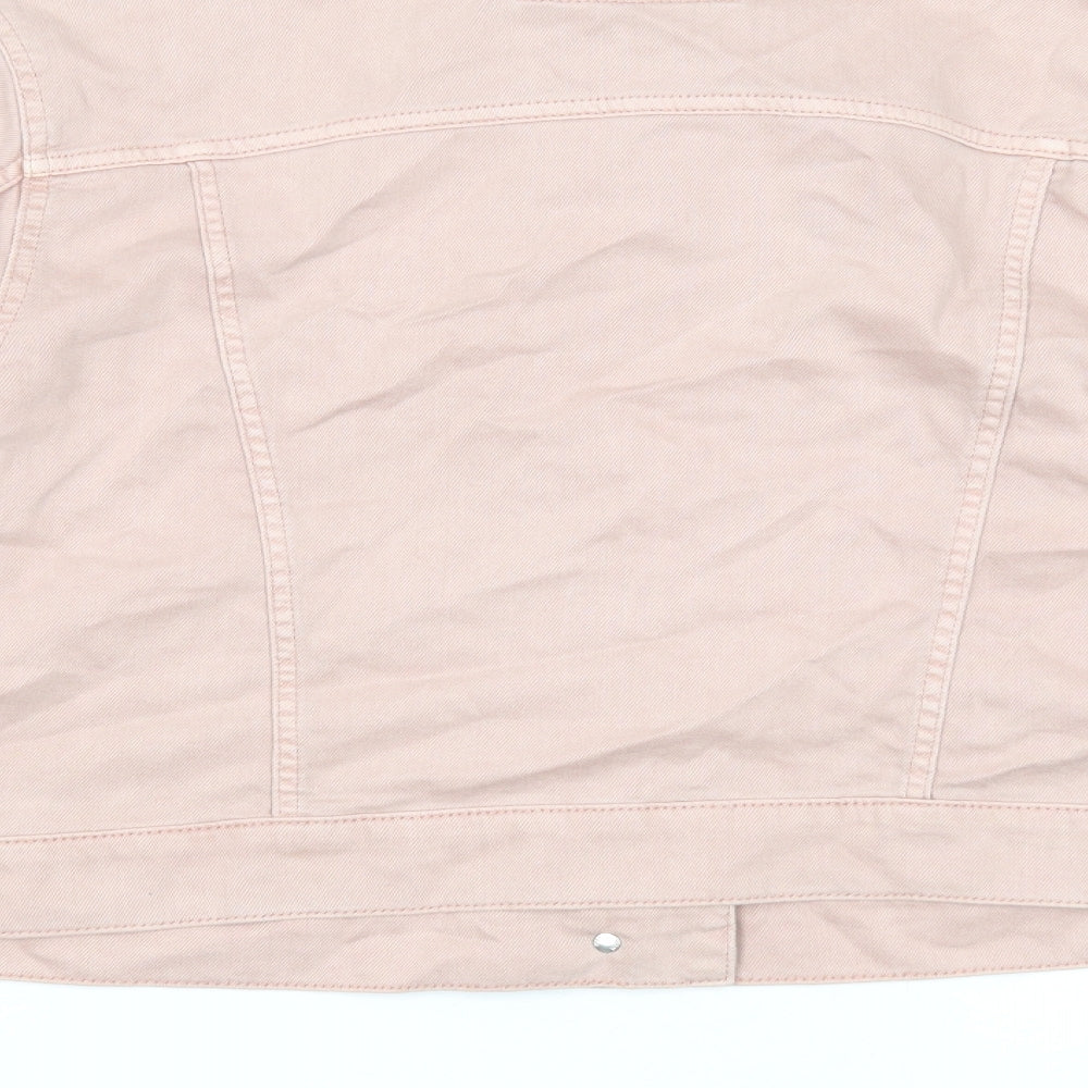 Marks and Spencer Womens Pink Jacket Size 18 Button