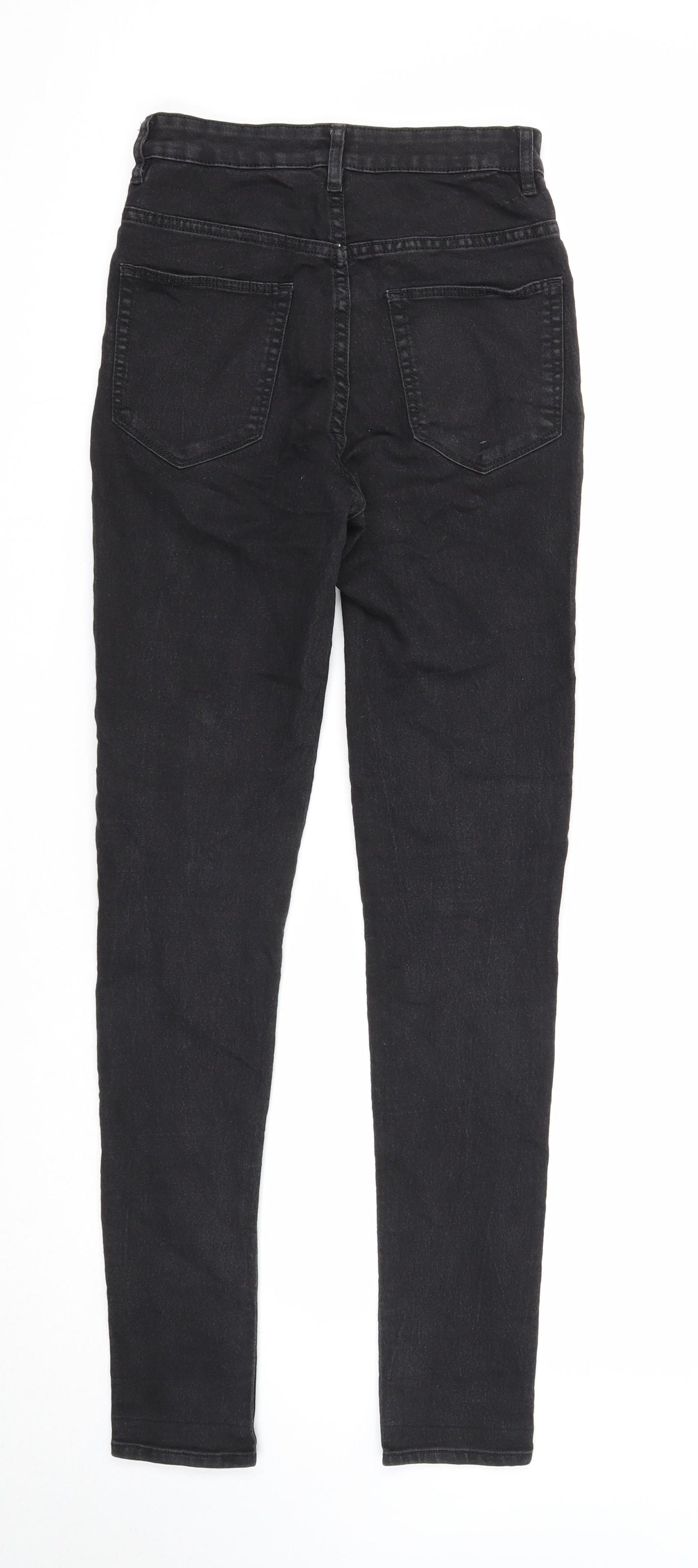 Divided Womens Black Cotton Skinny Jeans Size 8 Regular Zip