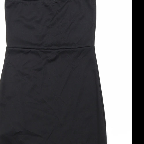 I SAW IT FIRST Womens Black Polyester Mermaid Size 12 Halter Button