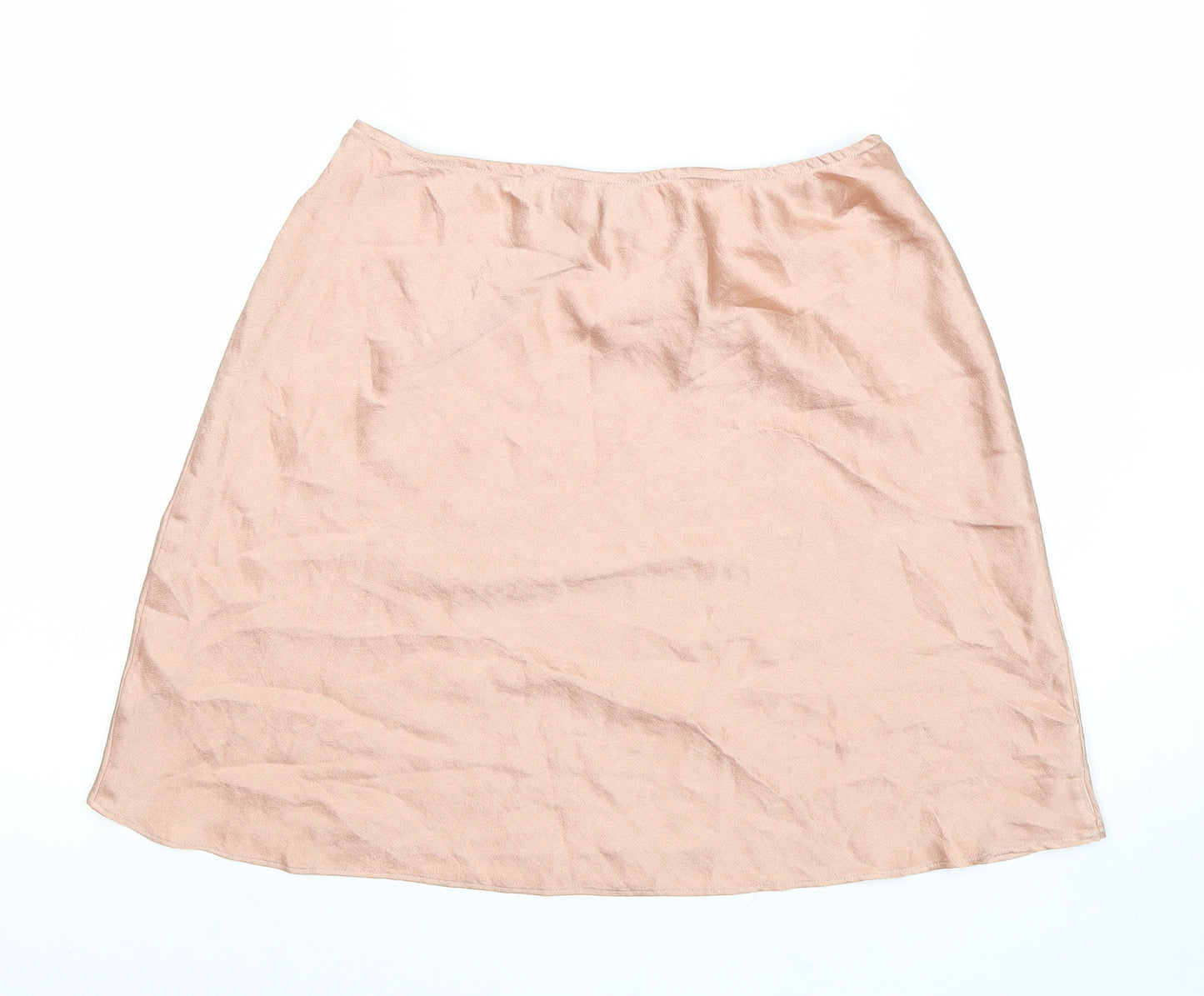 ASOS Womens Pink Polyester Mini Skirt Size 10 Hook & Loop