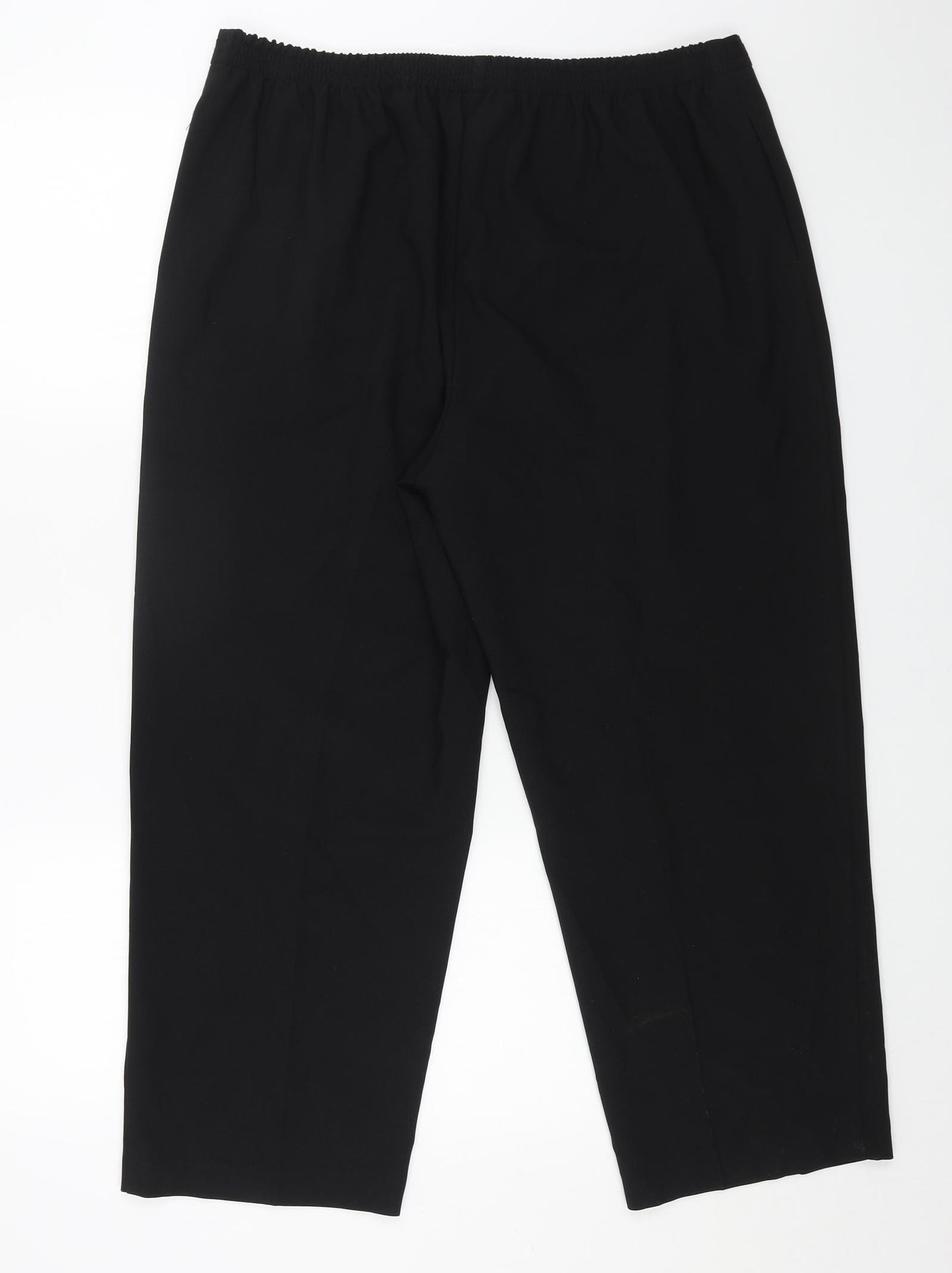 Bonmarché Womens Black Polyester Trousers Size 18 L23 in Regular