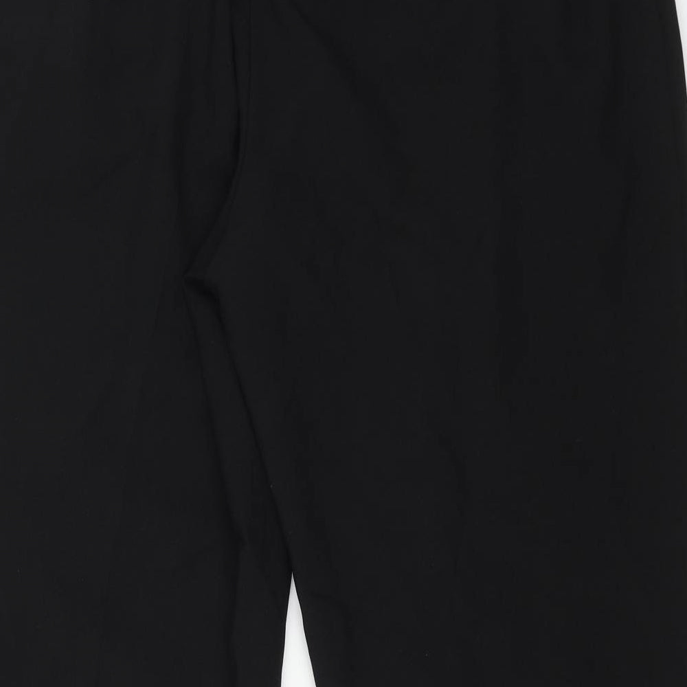 Bonmarché Womens Black Polyester Trousers Size 18 L23 in Regular