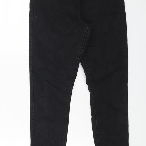 Papaya Womens Black Cotton Jegging Jeans Size 10 L26 in Regular