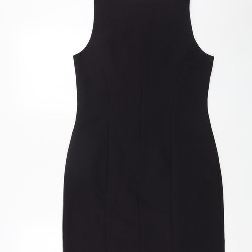 George Womens Purple Polyester A-Line Size 12 Round Neck Zip