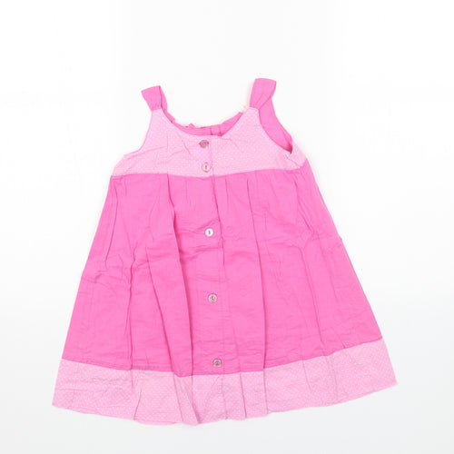 Disney Girls Pink Cotton Trapeze & Swing Size 4XL Round Neck Pullover - Disney Princess