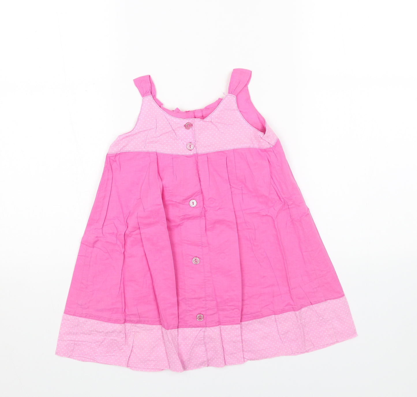 Disney Girls Pink Cotton Trapeze & Swing Size 4XL Round Neck Pullover - Disney Princess