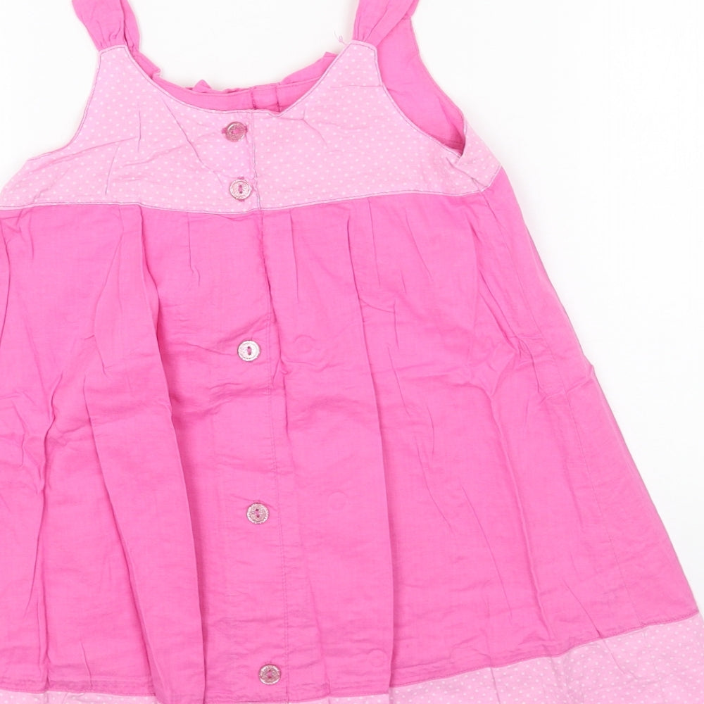 Disney Girls Pink Cotton Trapeze & Swing Size 4XL Round Neck Pullover - Disney Princess