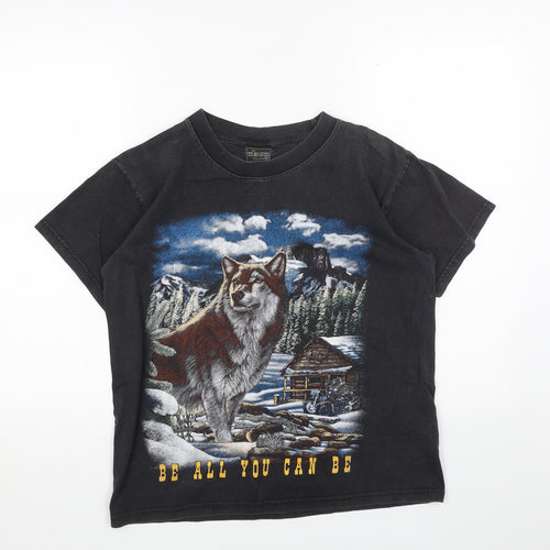 Mr big Mens Multicoloured Cotton T-Shirt Size M Round Neck