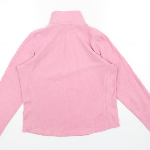 Gap Womens Pink Polyester Pullover Sweatshirt Size M Zip