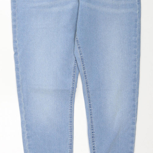 Marks and Spencer Womens Blue Cotton Jegging Jeans Size 12 Regular