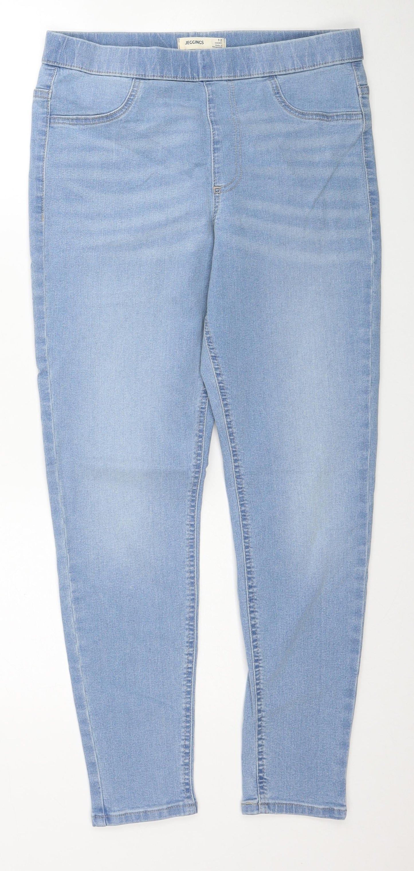 Marks and Spencer Womens Blue Cotton Jegging Jeans Size 12 Regular
