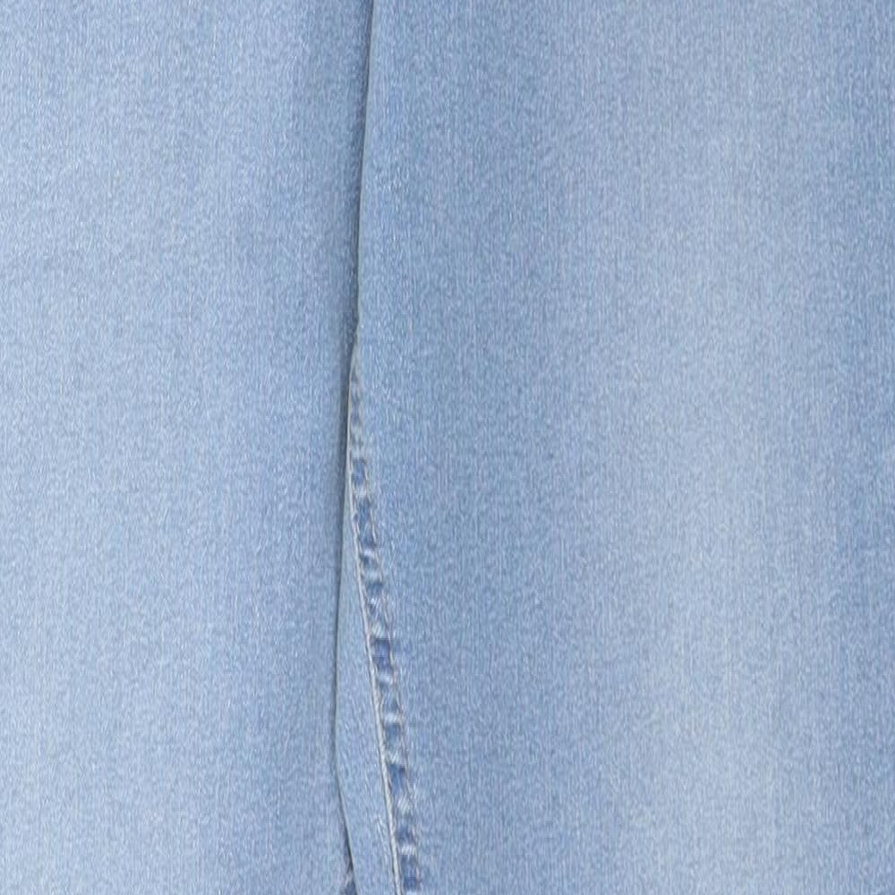 Marks and Spencer Womens Blue Cotton Jegging Jeans Size 12 Regular