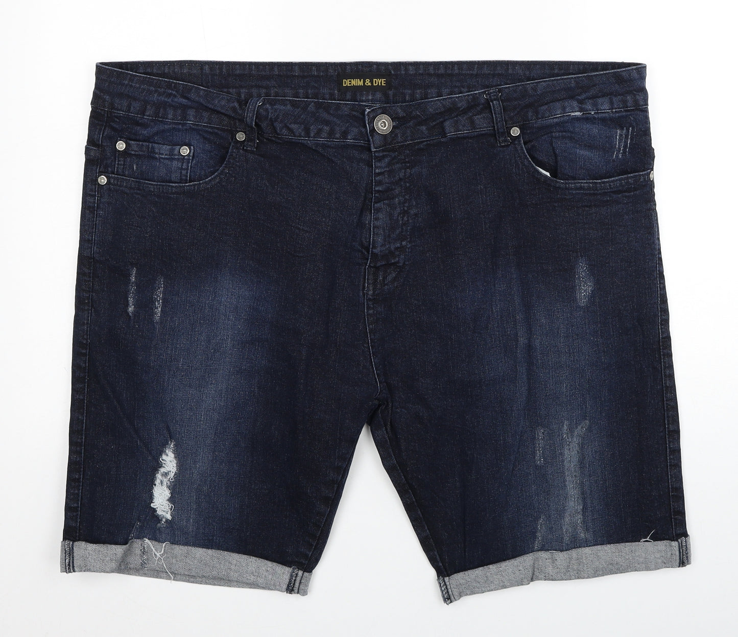 Denim & DYE Mens Blue Cotton Bermuda Shorts Size 44 in Regular Zip