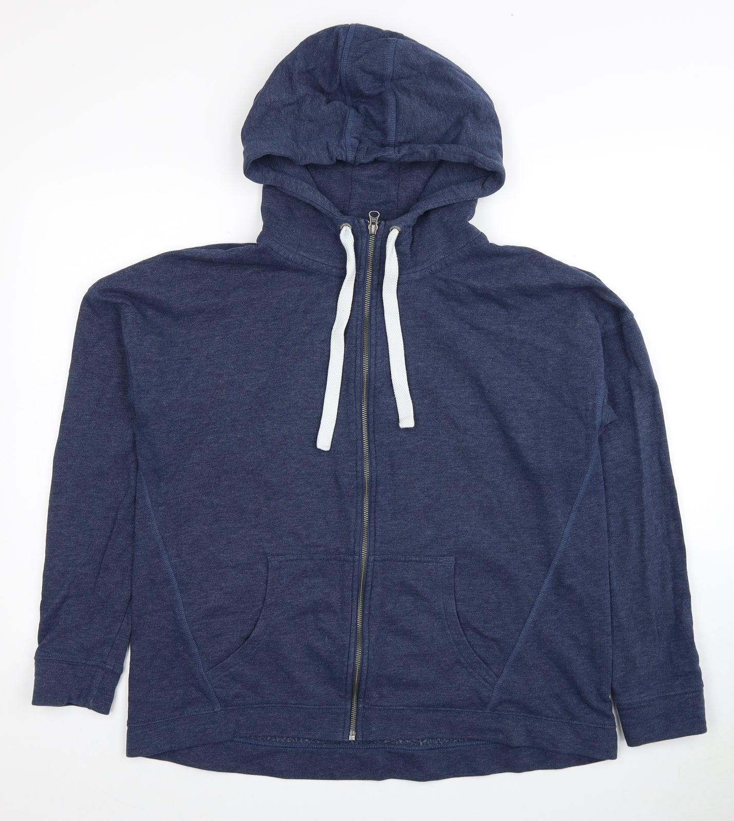 NEXT Womens Blue Cotton Full Zip Hoodie Size 16 Zip