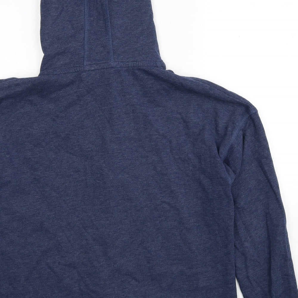 NEXT Womens Blue Cotton Full Zip Hoodie Size 16 Zip
