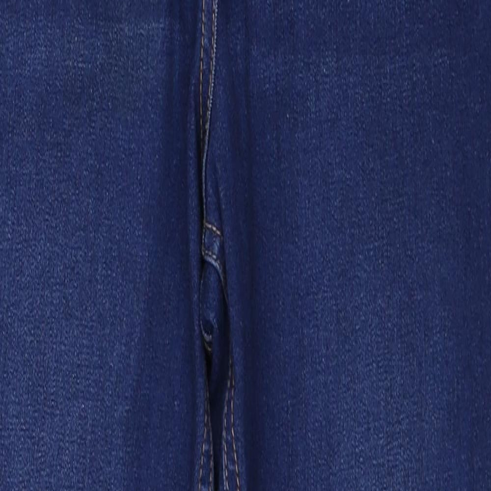 Denim Womens Blue Cotton Skinny Jeans Size 14 Regular Zip