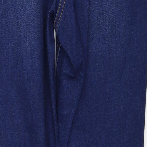 Denim Womens Blue Cotton Skinny Jeans Size 14 Regular Zip