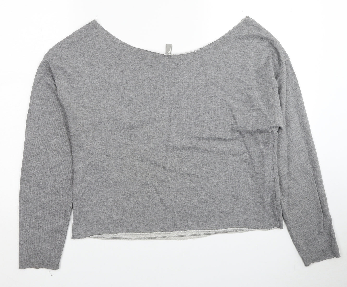 ASOS Womens Grey Cotton Pullover Sweatshirt Size 8 Pullover