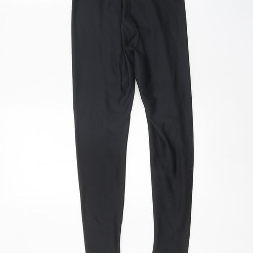 YONEX Womens Black Polyester Compression Leggings Size 24 in Regular Pullover
