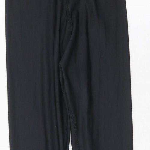 YONEX Womens Black Polyester Compression Leggings Size 24 in Regular Pullover